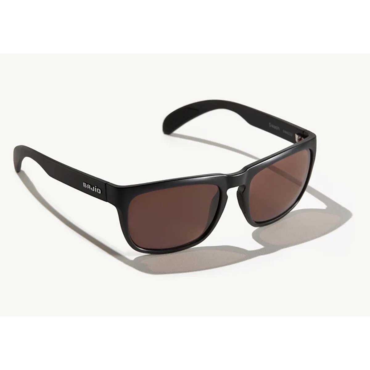 Bajio Swash Sunglasses Polarized in Black Matte with Copper Plastic